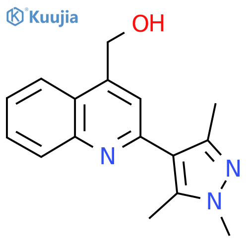(2-(1,3,5-Trimethyl-1H-pyrazol-4-yl)quinolin-4-yl)methanol structure