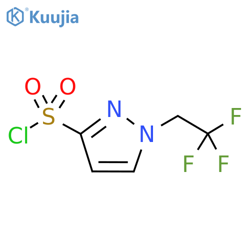 1-(2,2,2-Trifluoroethyl)pyrazole-3-sulfonyl chloride structure