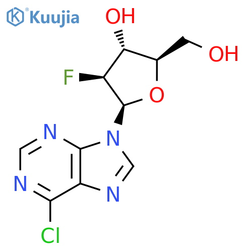 (2R,3R,4S,5R)-5-(6-Chloro-9H-purin-9-yl)-4-fluoro-2-(hydroxymethyl)tetrahydrofuran-3-ol structure