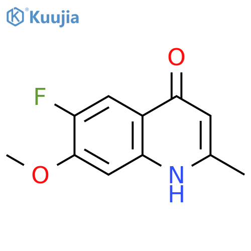 4(1H)-Quinolinone, 6-fluoro-7-methoxy-2-methyl- structure
