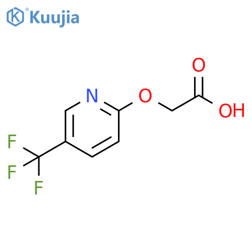 2-{5-(trifluoromethyl)pyridin-2-yloxy}acetic acid structure