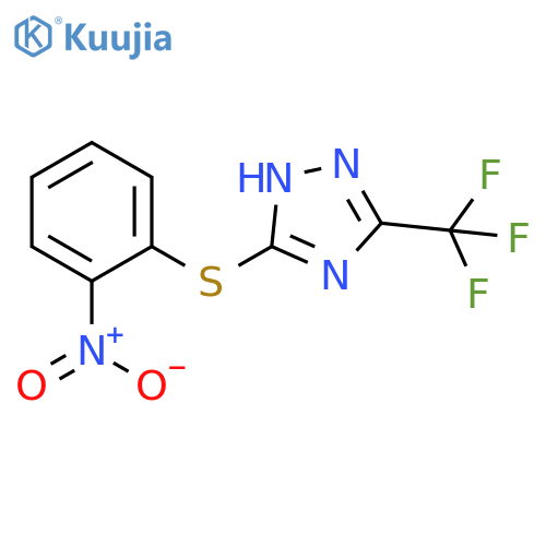 3-(2-Nitro-phenylsulfanyl)-5-trifluoromethyl-4H-[1,2,4]triazole structure