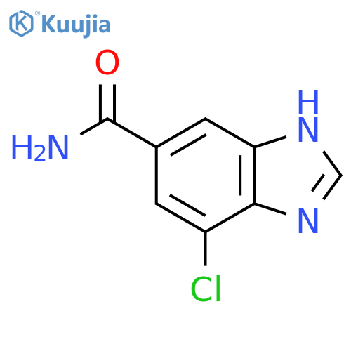 4-Chloro-1H-benzimidazole-6-carboxamide structure