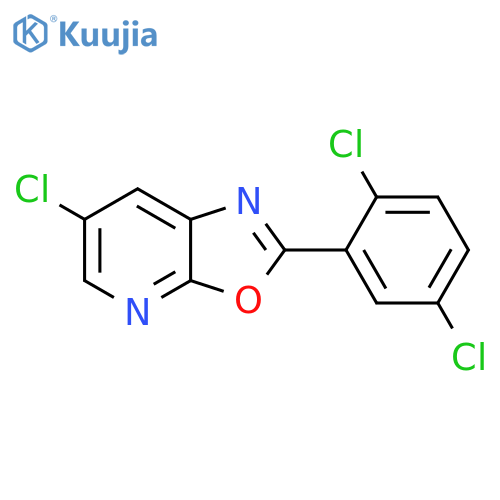 6-Chloro-2-(2,5-dichloro-phenyl)-oxazolo[5,4-b]pyridine structure