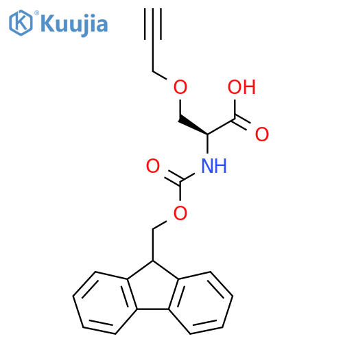 (2S)-2-(9H-fluoren-9-ylmethoxycarbonylamino)-3-prop-2-ynoxy-propanoic acid structure