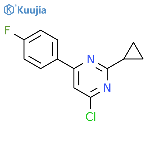 4-chloro-2-cyclopropyl-6-(4-fluorophenyl)pyrimidine structure