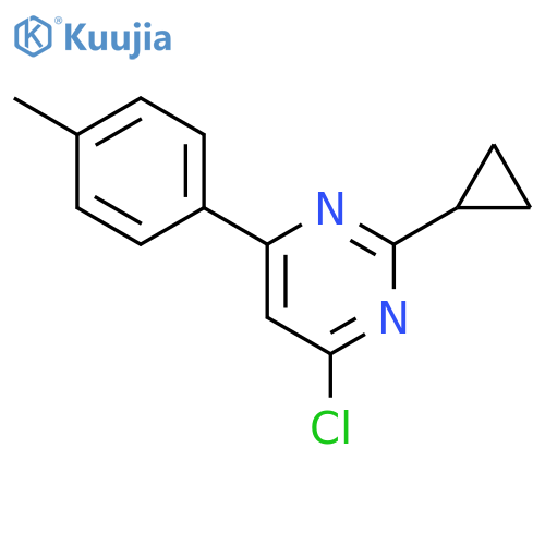 4-chloro-2-cyclopropyl-6-(p-tolyl)pyrimidine structure