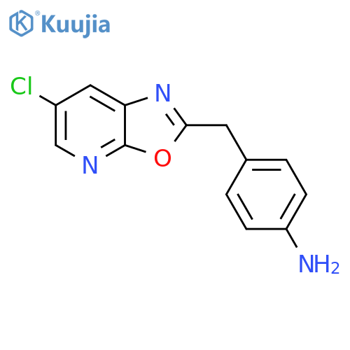 4-(6-Chloro-oxazolo[5,4-b]pyridin-2-ylmethyl)-phenylamine structure
