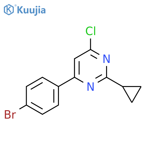 4-(4-Bromophenyl)-6-chloro-2-cyclopropylpyrimidine structure
