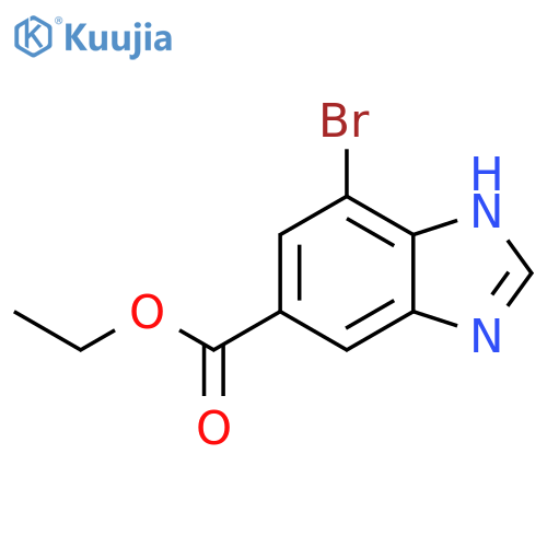 Ethyl 7-bromo-1H-1,3-benzodiazole-5-carboxylate structure