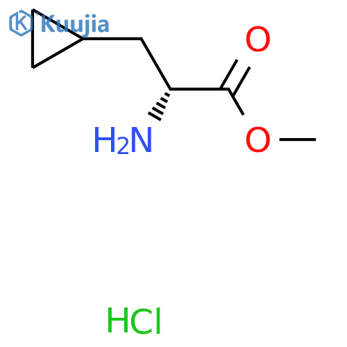 Methyl (R)-2-amino-3-cyclopropylpropanoate hydrochloride structure