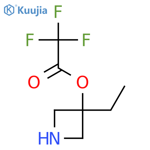 3-ethylazetidin-3-ol; trifluoroacetic acid structure