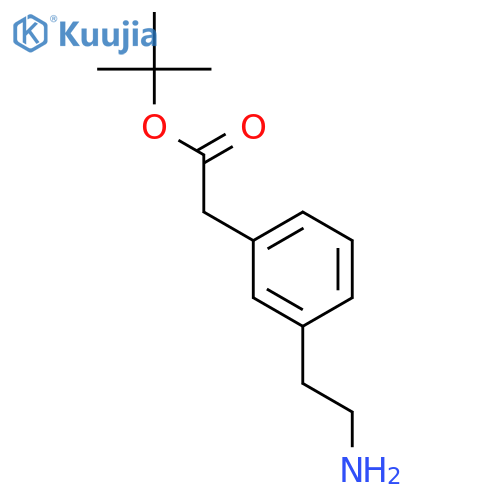 tert-butyl 2-3-(2-aminoethyl)phenylacetate structure