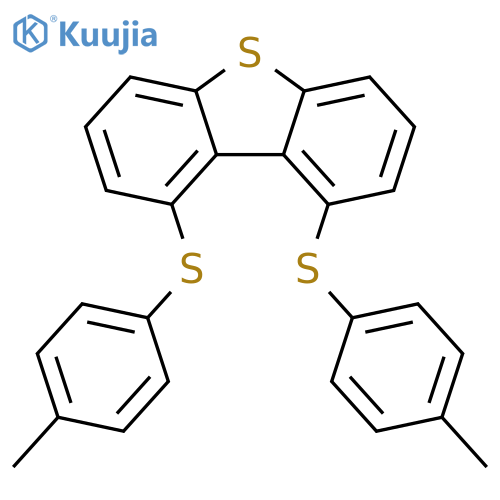 Dibenzothiophene, 1,9-bis[(4-methylphenyl)thio]- structure