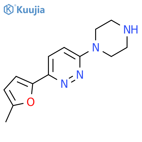 3-(5-Methylfuran-2-yl)-6-(piperazin-1-yl)pyridazine structure