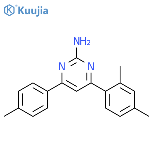4-(2,4-dimethylphenyl)-6-(4-methylphenyl)pyrimidin-2-amine structure