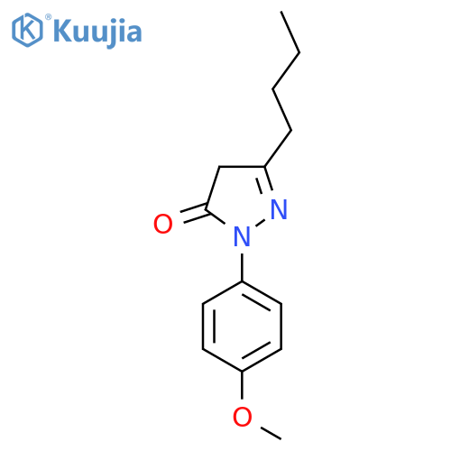 3-Butyl-1-(4-methoxyphenyl)-4,5-dihydro-1H-pyrazol-5-one structure