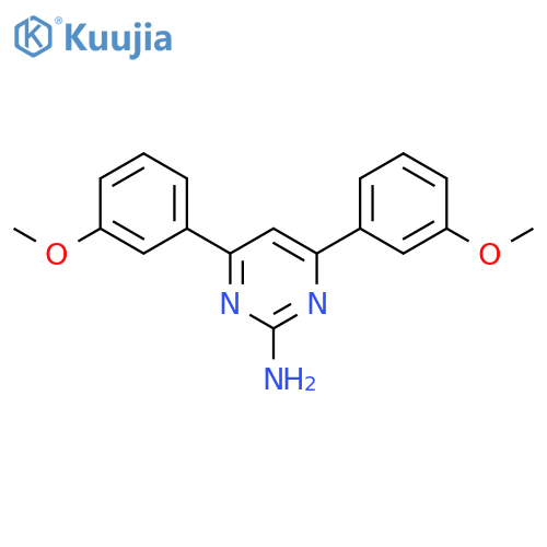 4,6-bis(3-methoxyphenyl)pyrimidin-2-amine structure