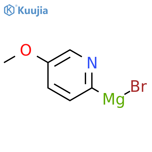 (5-methoxypyridin-2-yl)magnesium bromide structure