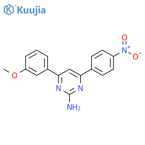 4-(3-methoxyphenyl)-6-(4-nitrophenyl)pyrimidin-2-amine structure
