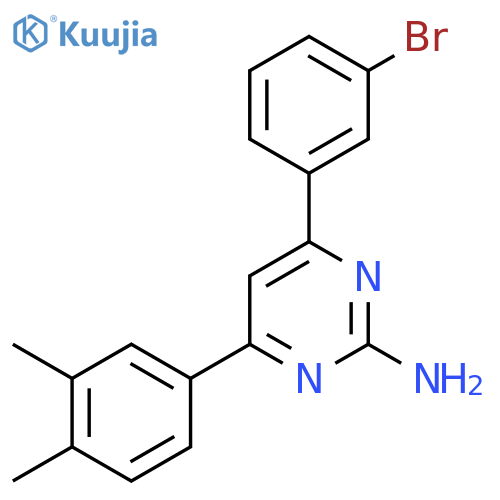 4-(3-Bromophenyl)-6-(3,4-dimethylphenyl)pyrimidin-2-amine structure