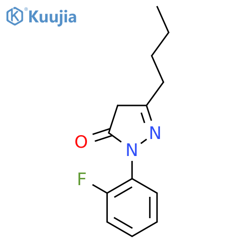 3-Butyl-1-(2-fluorophenyl)-4,5-dihydro-1H-pyrazol-5-one structure