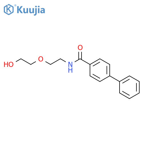 N-2-(2-Hydroxyethoxy)ethylbiphenyl-4-carboxamide structure