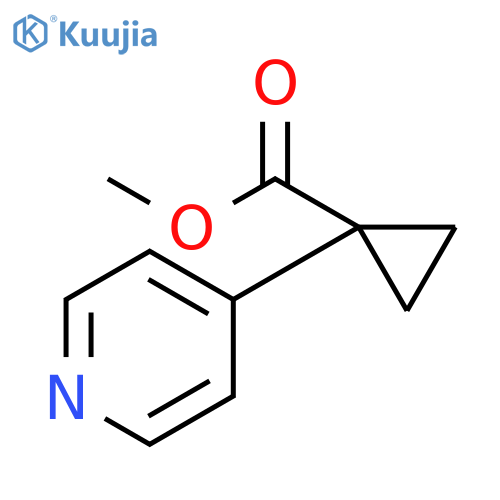 Methyl 1-(pyridin-4-yl)cyclopropanecarboxylate structure