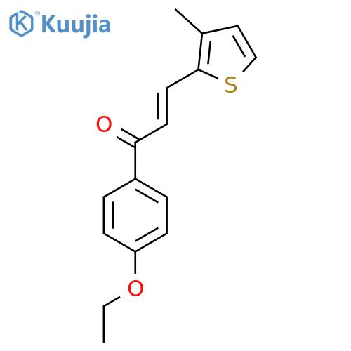(2E)-1-(4-Ethoxyphenyl)-3-(3-methylthiophen-2-yl)prop-2-en-1-one structure