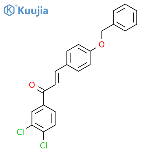 (2E)-3-[4-(Benzyloxy)phenyl]-1-(3,4-dichlorophenyl)prop-2-en-1-one structure