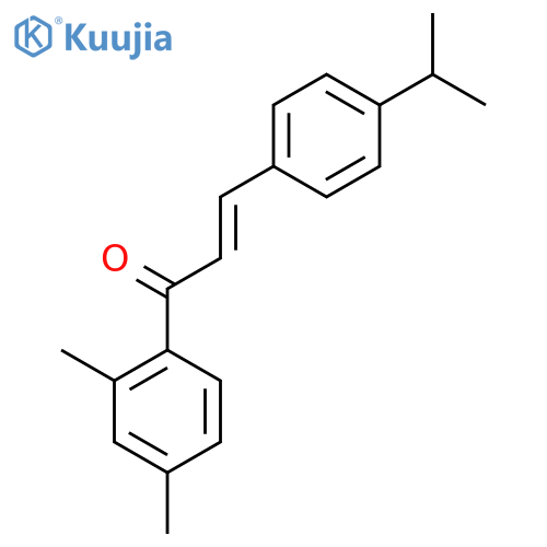 (2E)-1-(2,4-Dimethylphenyl)-3-[4-(propan-2-yl)phenyl]prop-2-en-1-one structure