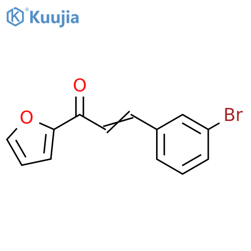 (2E)-3-(3-bromophenyl)-1-(furan-2-yl)prop-2-en-1-one structure