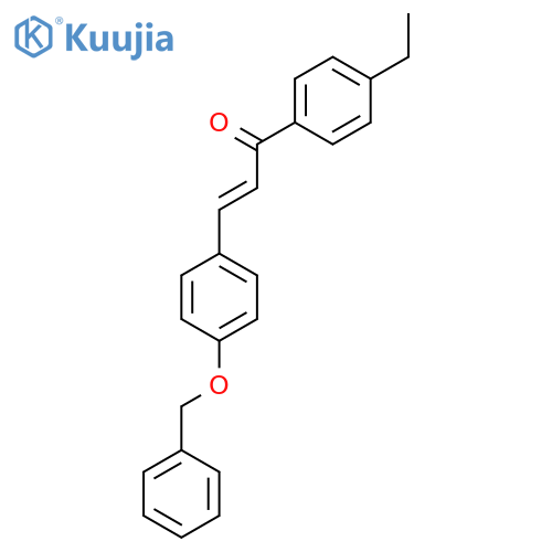 (2E)-3-[4-(Benzyloxy)phenyl]-1-(4-ethylphenyl)prop-2-en-1-one structure