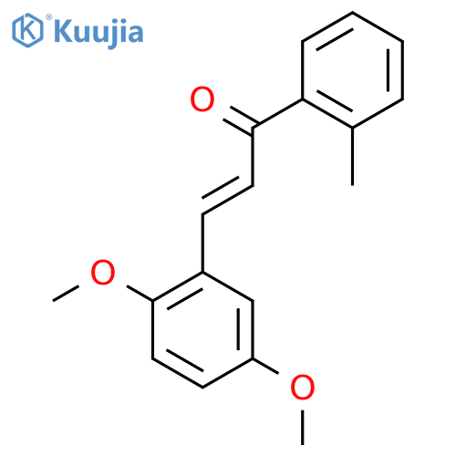 (2E)-3-(2,5-Dimethoxyphenyl)-1-(2-methylphenyl)prop-2-en-1-one structure