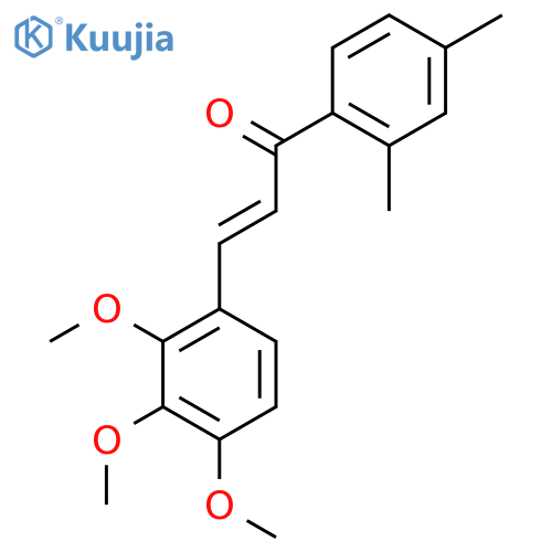 (2E)-1-(2,4-Dimethylphenyl)-3-(2,3,4-trimethoxyphenyl)prop-2-en-1-one structure
