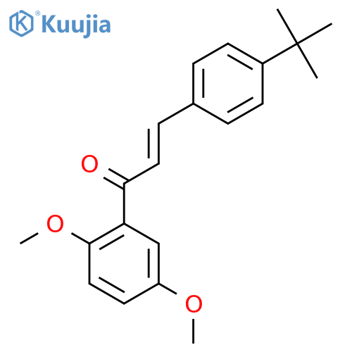 (2E)-3-(4-Tert-Butylphenyl)-1-(2,5-dimethoxyphenyl)prop-2-en-1-one structure