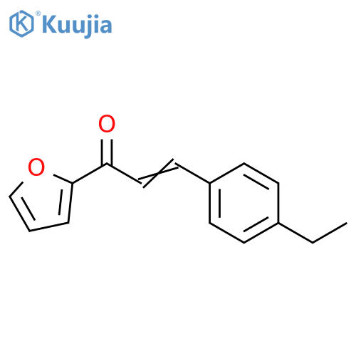 (2E)-3-(4-ethylphenyl)-1-(furan-2-yl)prop-2-en-1-one structure