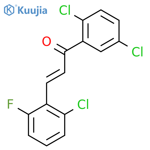 (2E)-3-(2-Chloro-6-fluorophenyl)-1-(2,5-dichlorophenyl)prop-2-en-1-one structure