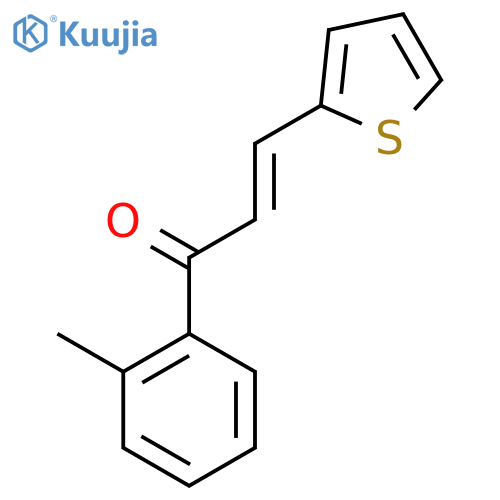 (2E)-1-(2-Methylphenyl)-3-(thiophen-2-yl)prop-2-en-1-one structure