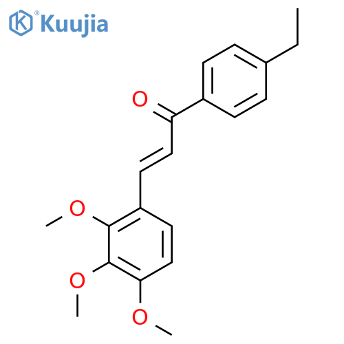 (2E)-1-(4-Ethylphenyl)-3-(2,3,4-trimethoxyphenyl)prop-2-en-1-one structure