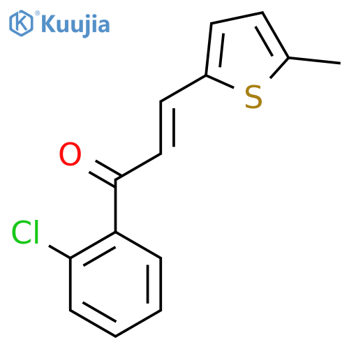 (2E)-1-(2-Chlorophenyl)-3-(5-methylthiophen-2-yl)prop-2-en-1-one structure