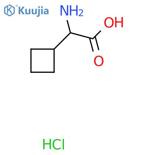2-Amino-2-cyclobutylacetic acid hydrochloride structure
