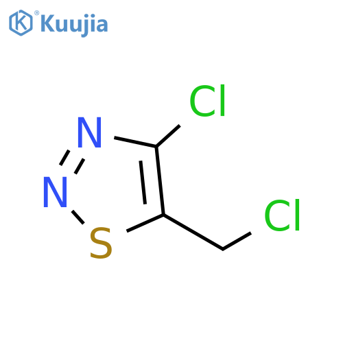 4-chloro-5-(chloromethyl)-1,2,3-thiadiazole structure