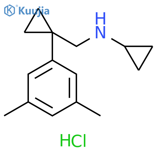 N-{1-(3,5-dimethylphenyl)cyclopropylmethyl}cyclopropanamine hydrochloride structure