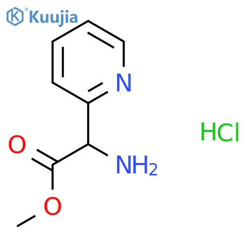 Methyl 2-amino-2-(pyridin-2-yl)acetate hydrochloride structure