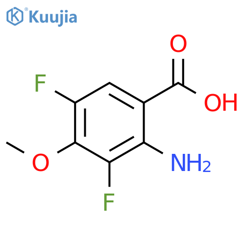 2-amino-3,5-difluoro-4-methoxybenzoic acid structure