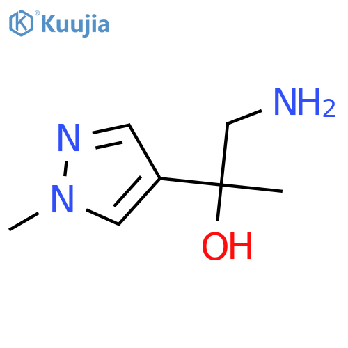 1-amino-2-(1-methyl-1H-pyrazol-4-yl)propan-2-ol structure