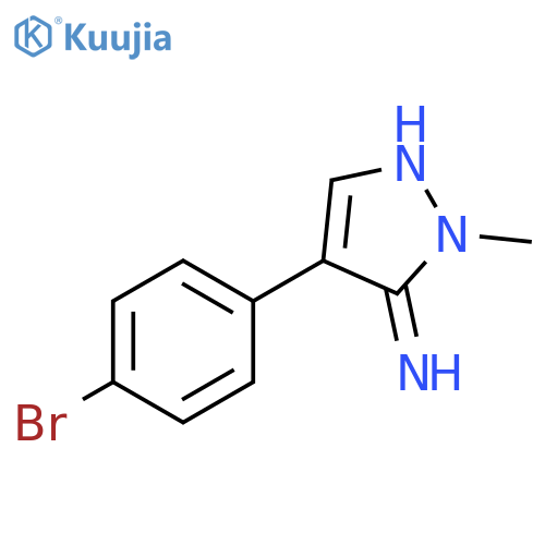 4-(4-bromophenyl)-2-methyl-2,3-dihydro-1H-pyrazol-3-imine structure