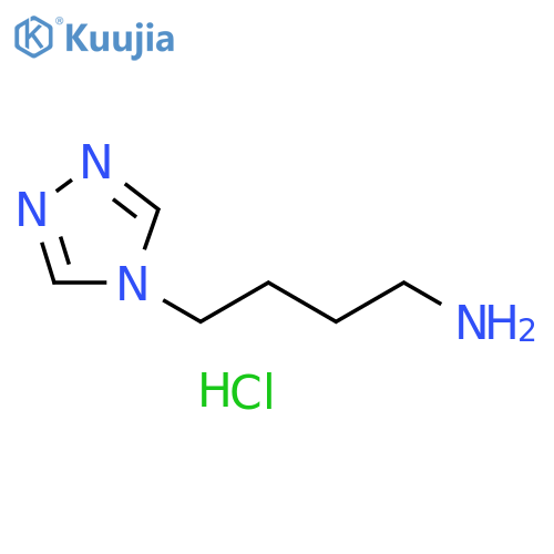 4-(4H-1,2,4-triazol-4-yl)butan-1-amine hydrochloride structure