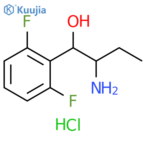 2-Amino-1-(2,6-difluorophenyl)butan-1-ol hydrochloride structure